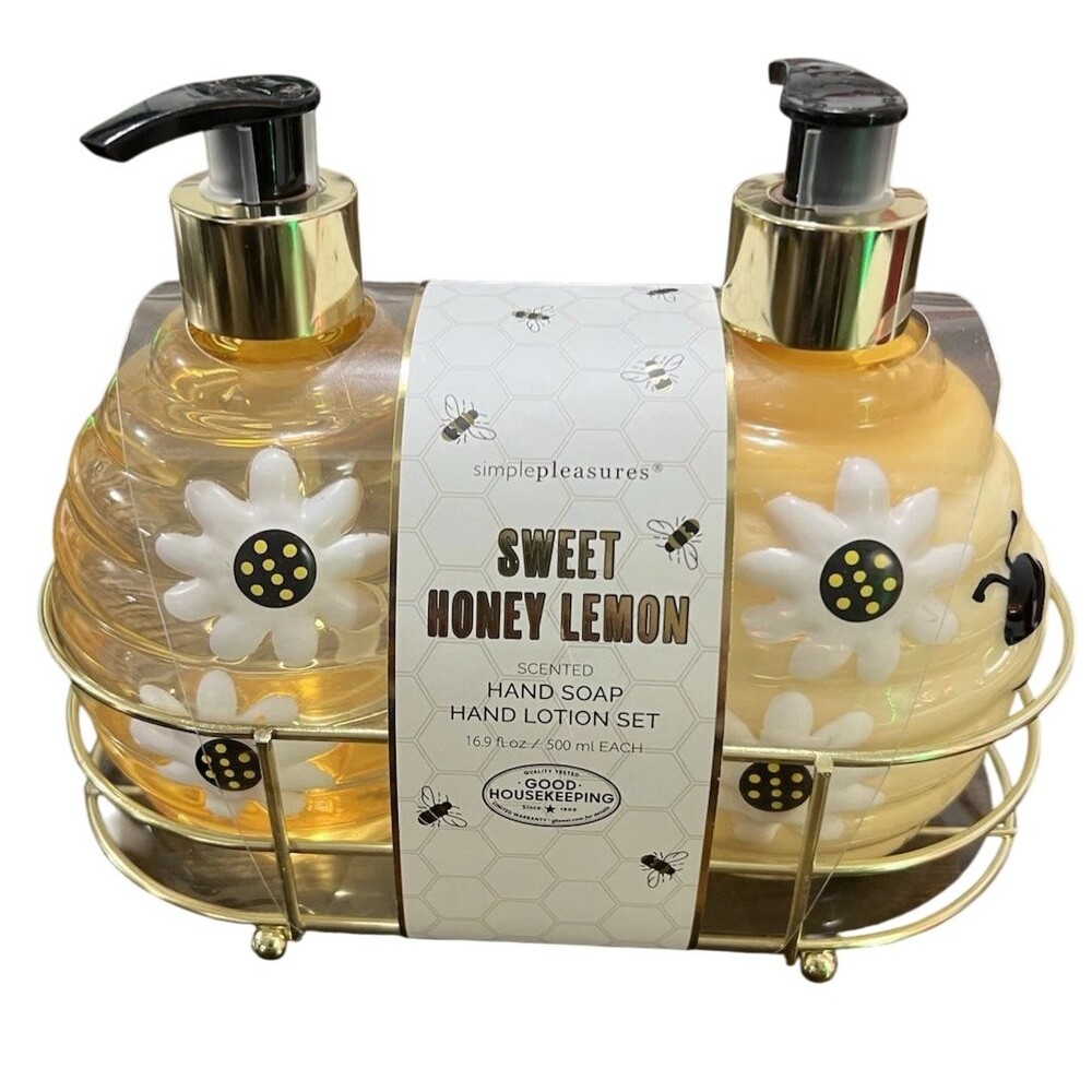 Sweet Honey Lemon Scented Hand Soap And Hand Lotion Set Brand New